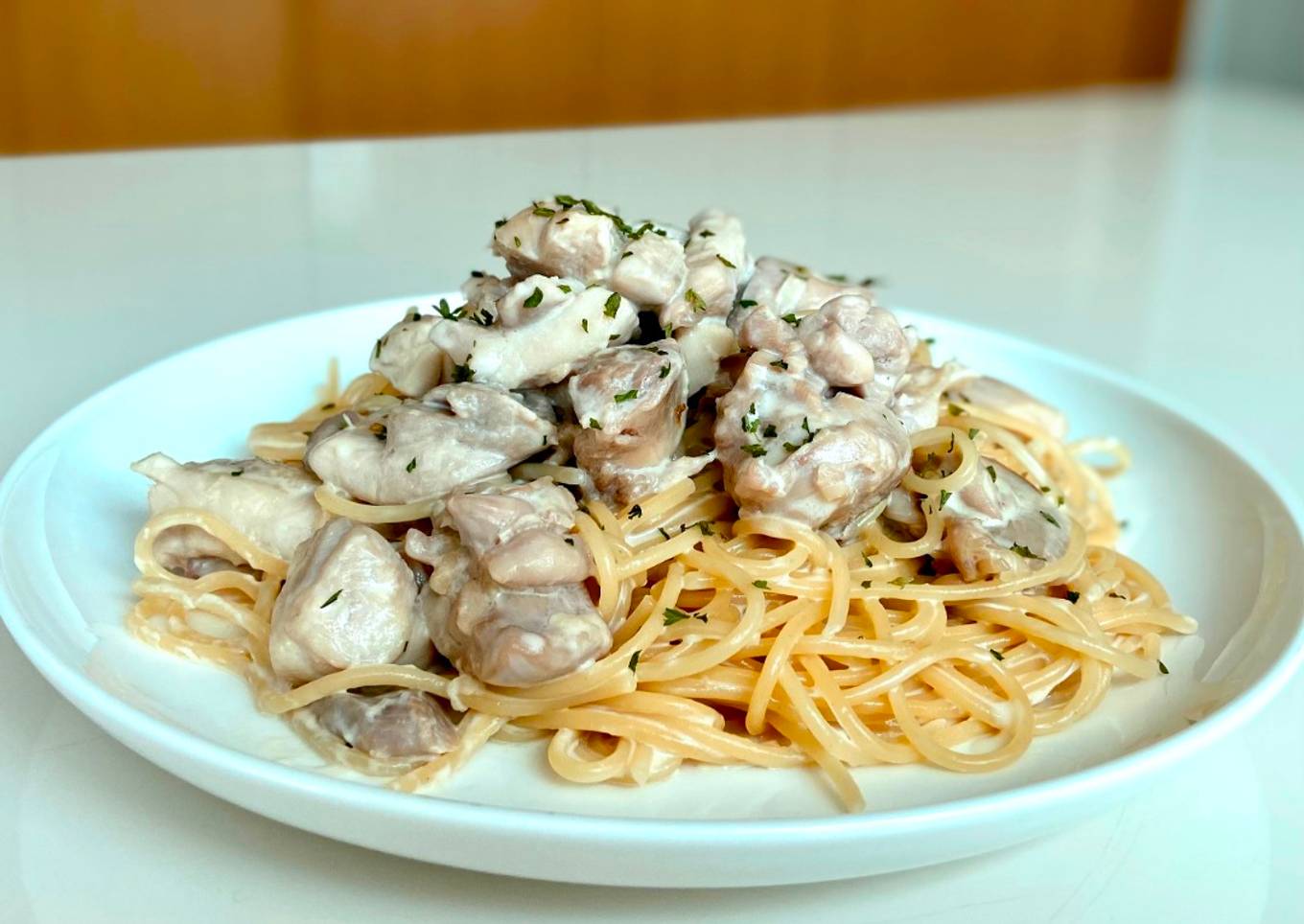 One Pot Creamy Chicken Pasta