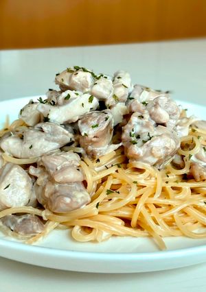 A picture of One Pot Creamy Chicken Pasta.