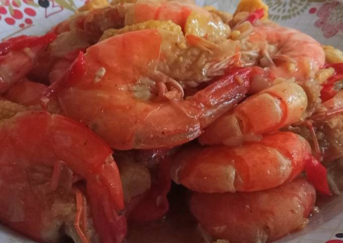 Recipe: Tasty Udang Saus Tiram