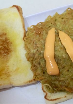 Foto resep Sandwich Mie Goreng