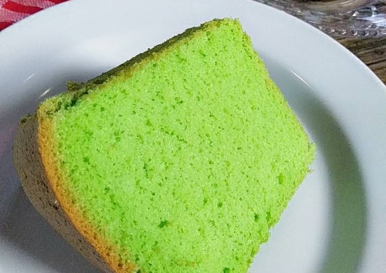 Resep Chiffon Cake Pandan (4 telur) 🍃🍃 Anti Gagal