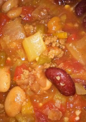 A picture of 3 Alarm Chili w/Beans.