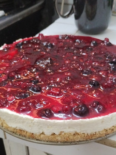 Una foto de Cheesecake frutos rojos