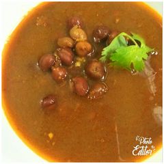 A picture of Kale Chane ki Sabzi.