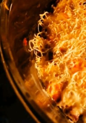 A picture of Cheesy beans lasagne.