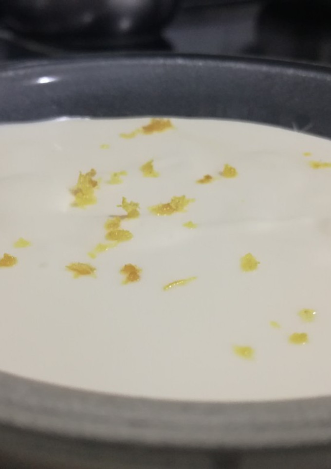 Una foto de Mousse de limón con leche condensada