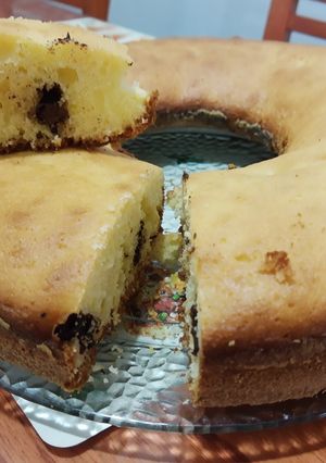 Una foto de Torta de naranja y chocolate