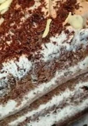 Csokis- tejszínes torta recept fotója