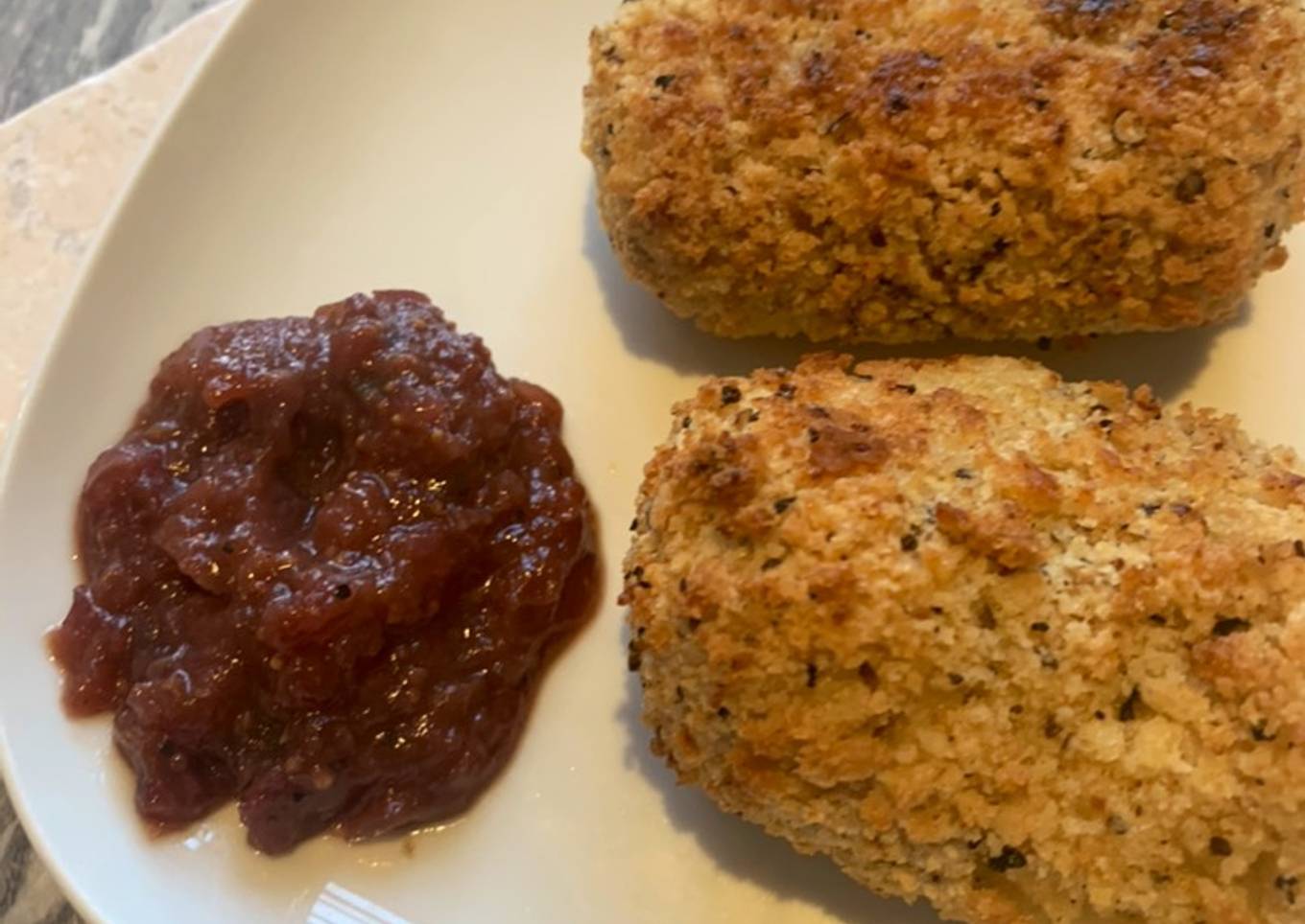 Super simple celeriac croquettes (using leftovers from my duck dinner)