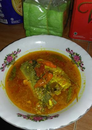 Foto resep Bandeng kuah kuning asem pedas