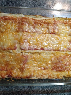 Una foto de Pastel de bacon y jamón York al horno