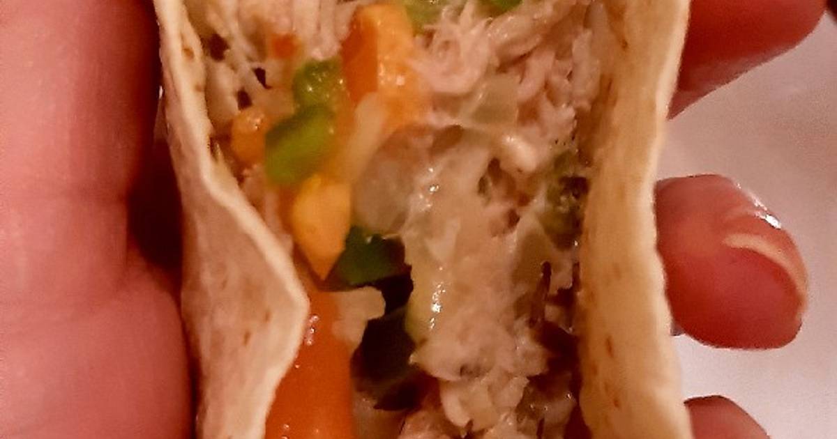 Tacos de pollo desmechado al curry 🌮 Receta de Laura L Cookpad