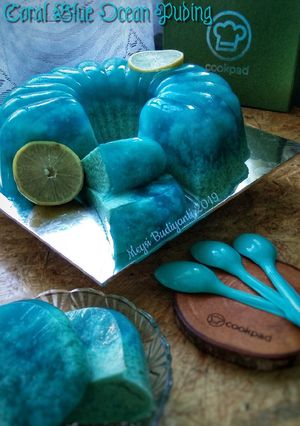 Foto resep Puding Coral Blue Ocean