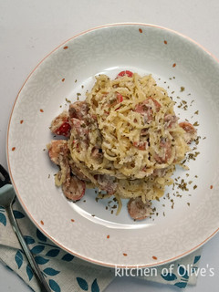 Foto resep Spaghetti Carbonara Klasik