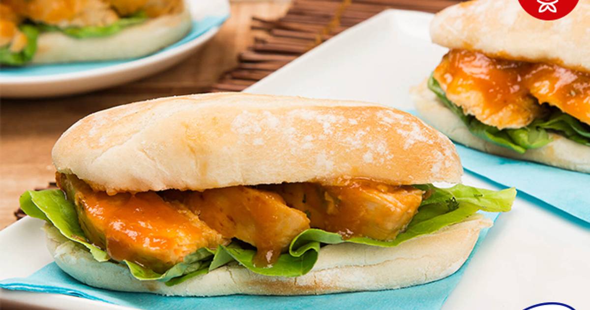 Sandwich de pollo 171 recetas caseras Cookpad