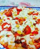 Pizza kim chi thịt bò thơm ngon