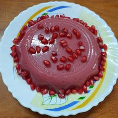 A picture of Pomegranate pudding.