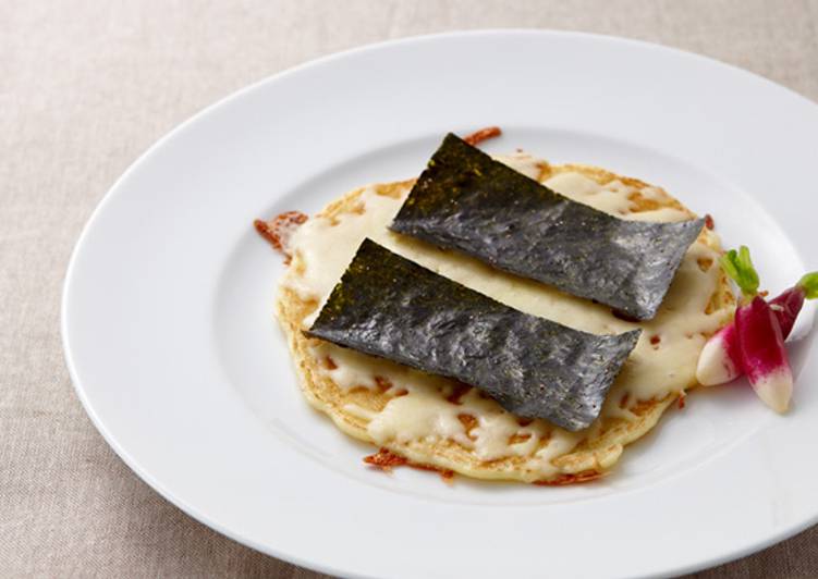 Panqueque «Okonomi»
de alga nori modo pizza