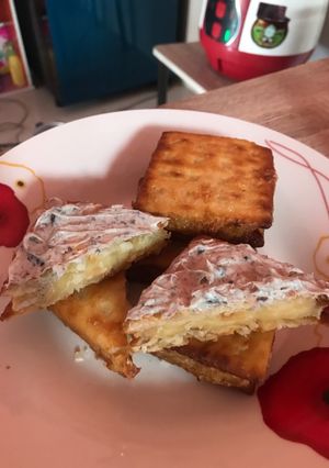 Foto resep Gabin fla susu dan toping oreo chocolate cookies spread