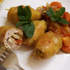 Chicken rolls A picture of Chicken rolls.