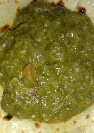 A picture of Sarso ka saag.
