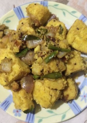 बेसन मसाला ढोकला (besan masala dhokla recipe in Hindi) रेसिपी मुख्य फोटो