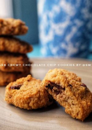 Foto resep Keto Chewy Choc Chip Cookies #ketopads_cp_anekakuker