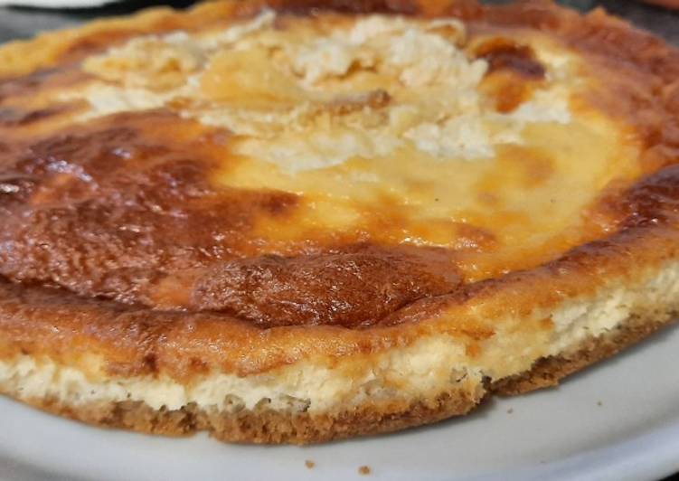 Tarta de queso con base de galleta