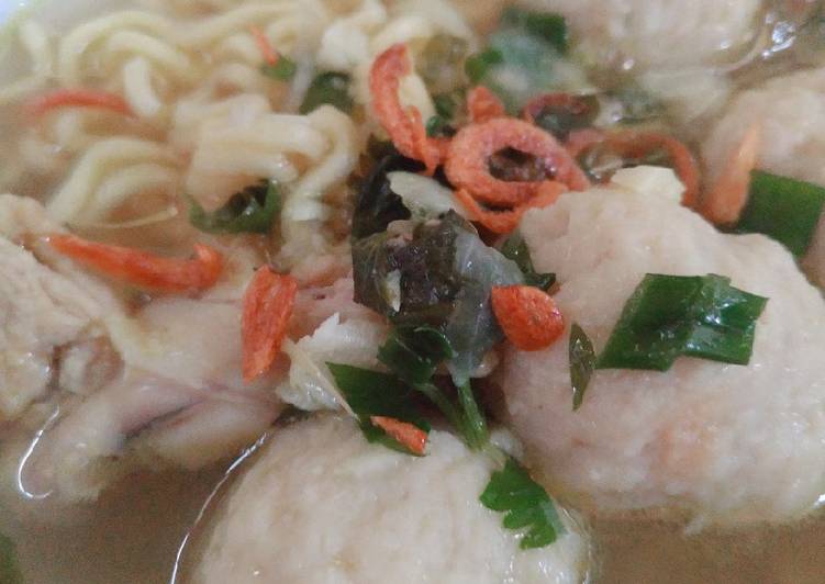 Resep Baso Ayam Kuah, Enak Banget