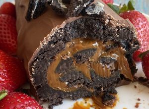 Una foto de Tronco de oreo y manjar (dulce de leche)