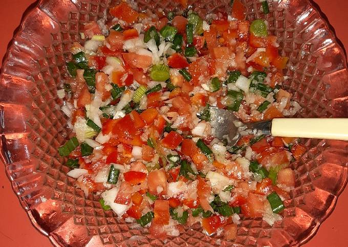 Salsa criolla 🥣 Receta de Gi Lenchu- Cookpad