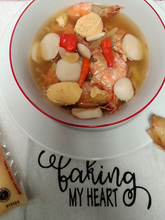 Foto resep Sop Udang Kecombrang
