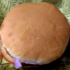 A picture of Aloo tikki burger.