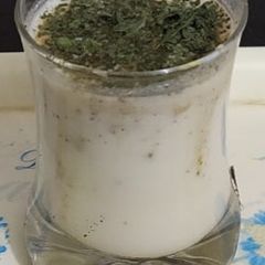Mint lassi A picture of Mint lassi.