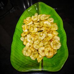 Raw Banana Chips waffers A picture of Raw Banana Chips waffers.