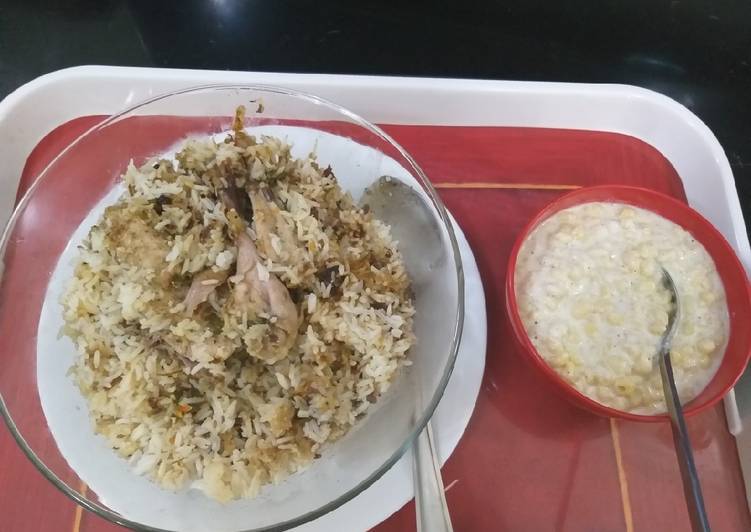 Recipe of Super Quick Homemade Chicken white dum biryani