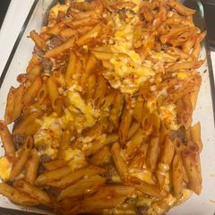 A picture of Rigatoni Bake.