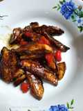 Portobello Mushroom with BBQ Sauce