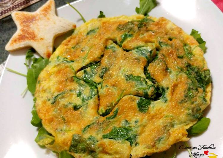 Frittata con rucola e semi di sesamo, al forno