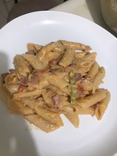 Una foto de Pasta blanca