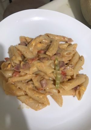 Una foto de Pasta blanca