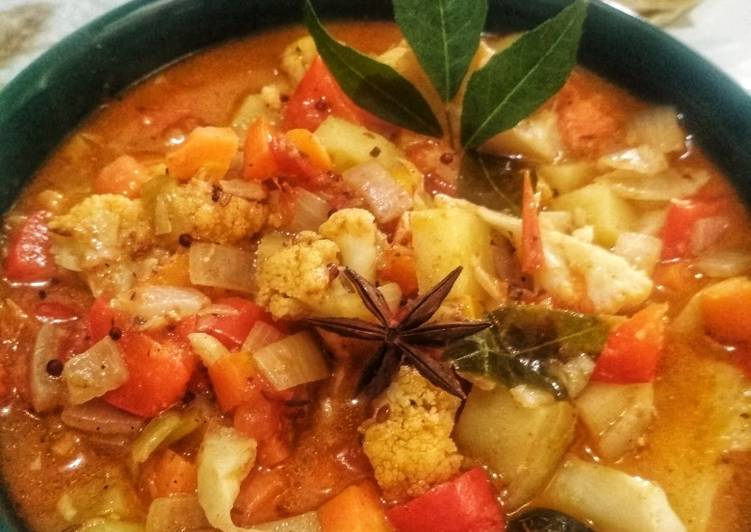 Langkah Mudah untuk Membuat Vegetable Curry, Sempurna