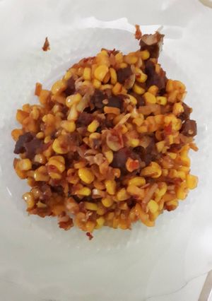 Foto resep Tumis daging+jagung manis