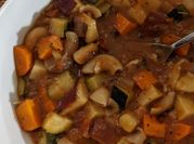 A picture of hearty vegetable stew