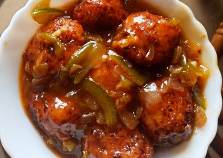 Simple Way to Prepare Speedy Veg Manchurian with Gravy