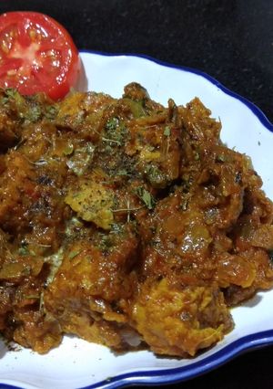 A picture of #Restaurent style chicken gilafi kabab.