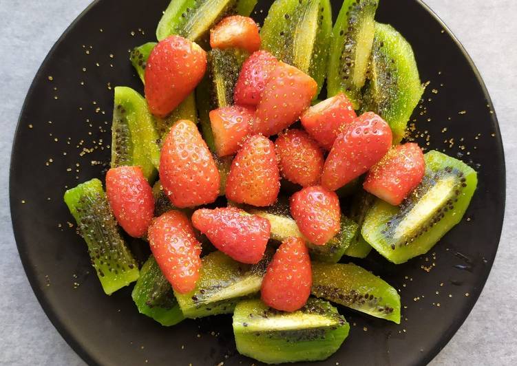 Ensalada de kiwi con fresas