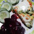 Explosión de verduras: frittata con ensalada 🥕🥒🥬🥚🧀