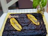 Kek Pisang Coklat Kurma Oat