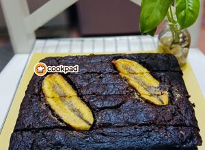 Gambar Kek Pisang Coklat Kurma Oat